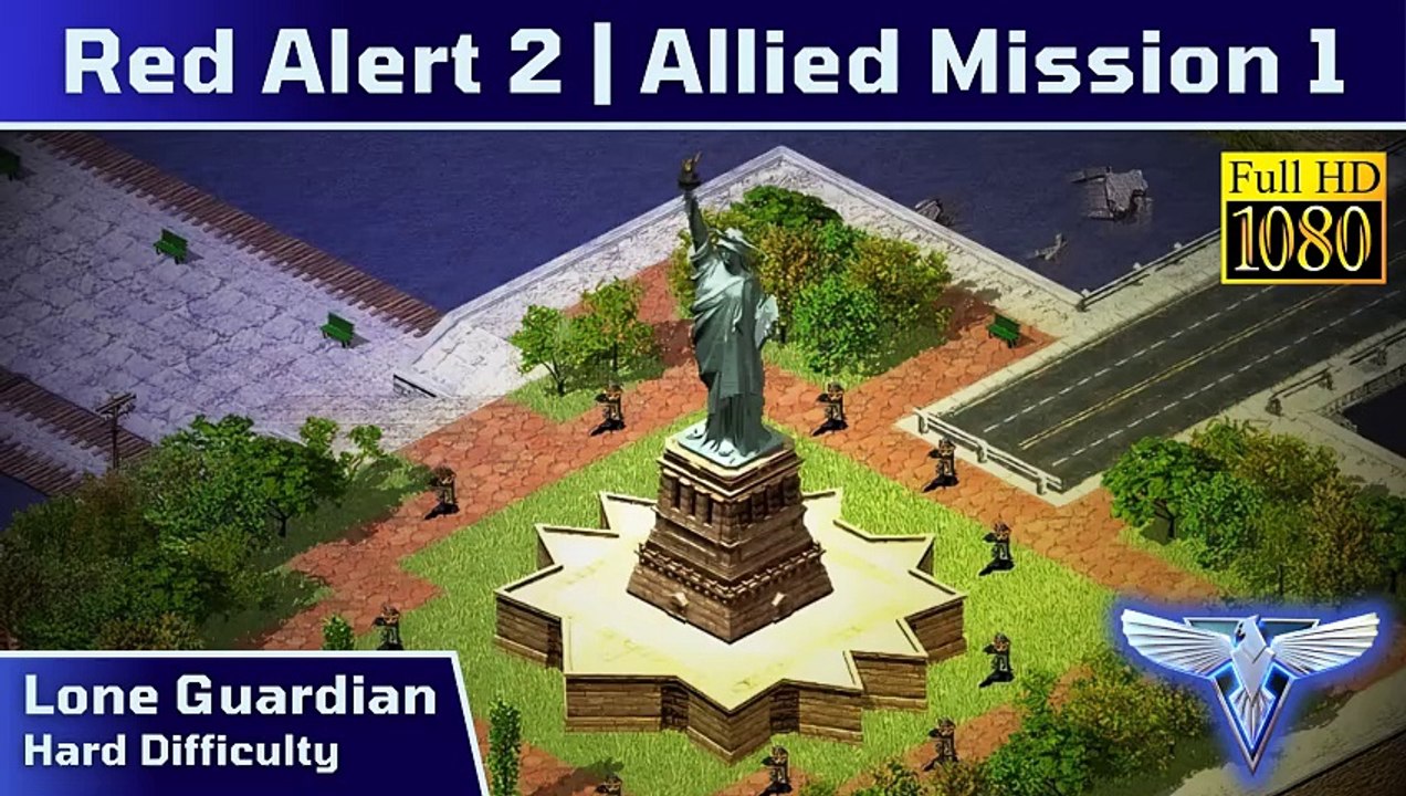 How to Beat Red Alert 2 Allied Mission 1: Lone Guardian - Hard - 1080p HD