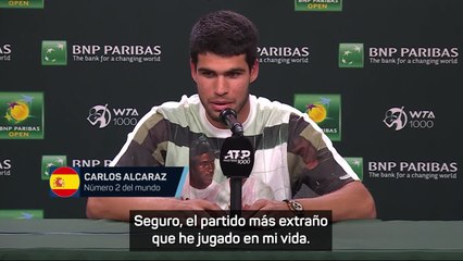 Alcaraz y las abejas: "El partido más extraño de mi vida"