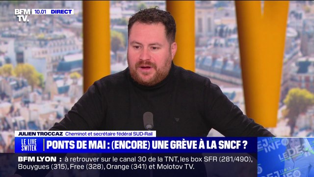 Julien Troccaz (cheminot et secrétaire fédéral SUD-Rail): Quand il y a 70 à 90% des salariés qui cessent le travail, on peut peut-être se dire que les avancées ne sont pas suffisantes