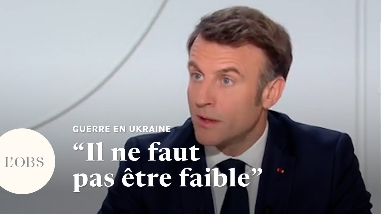Guerre en Ukraine : Macron affiche sa fermeté face à Poutine, qui "a franchi toutes les limites"