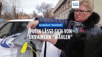 Illegale "Wahlen": Putin lässt sich von Ukrainern "wählen"