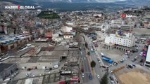 Türkiye'yi yasa boğan depremin üzerinden 13 ay geçti, Kahramanmaraş son hali ile havadan görüntülendi
