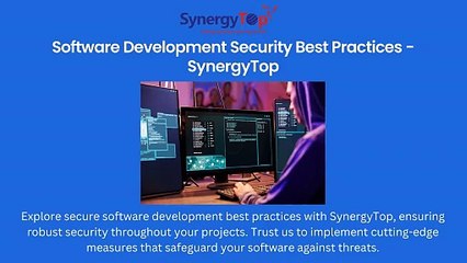 Secure Software Development Best Practices - SynergyTop