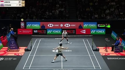 Jonatan Christie vs Kunlavut Vitidsarn - All England 2024