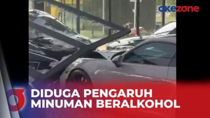Pengemudi Xpander Tabrak Showroom Mobil Mewah Diduga Terpengaruh Minuman Keras