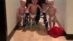 Triplet Brothers Celebrate Brother's First Steps with Walker #SiblingLove