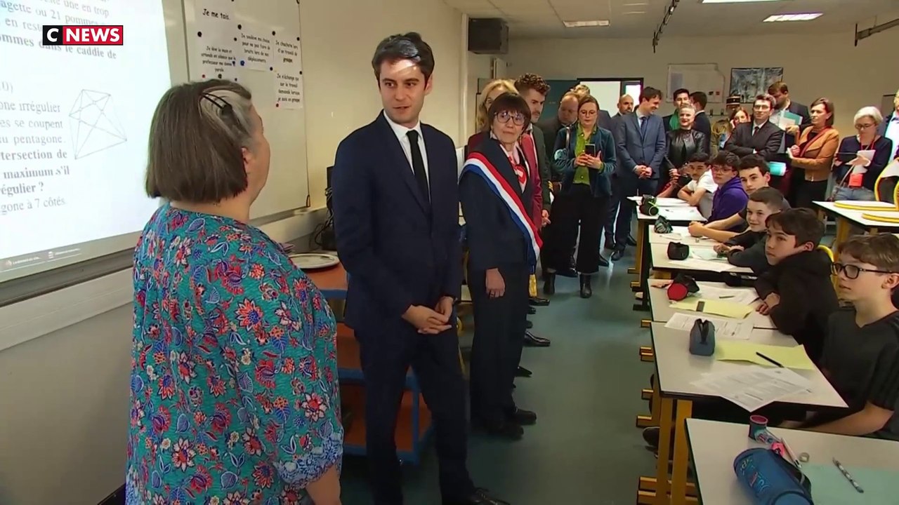 Éducation nationale : Gabriel Attal et Nicole Belloubet en déplacement dans un collège de Chartres