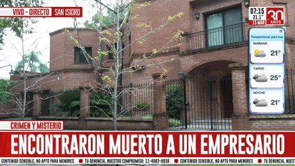 Crimen y misterio en San Isidro: encontraron muerto a un empresario