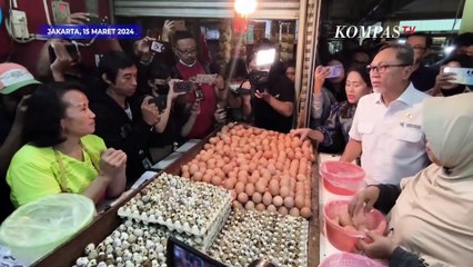 Mendag Tinjau Langsung Harga Kebutuhan Pokok di Pasar Kramat Jati