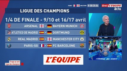 Download Video: PSG-Barcelone en quarts de finale - Foot - C1 - Tirage au sort