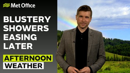 Met Office Afternoon Weather Forecast 15/03/2024 - Showers today, heavy at times