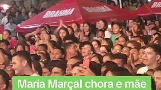 Mãe de Maria Marçal desabafa sobre ataques virtuais enquanto cantora chora