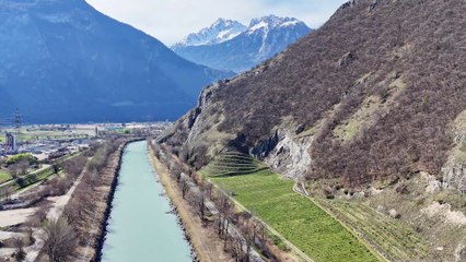 2024.03.14 Un vol au-dessus du Rhône vers Martigny