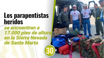 Continúan labores de búsqueda de parapentistas en Santa Marta