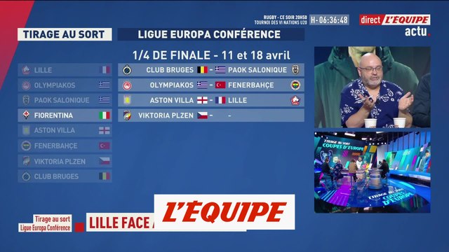 Lille opposé à Aston Villa en quarts de finale - Foot - Ligue Europa Conférence - TIrage au sort