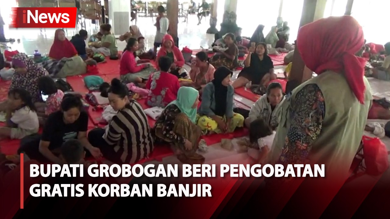 Pendopo Kantor Bupati Grobogan Disulap Jadi Lokasi Pengungsian Korban Banjir