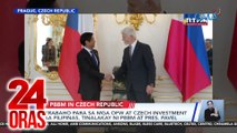 24 Oras Part 2: PBBM sa Czech Republic; mag-ina na natagpuang patay; lagay ng panahon ngayong weekend; parusa sa resort sa Chocolate Hills, atbp.