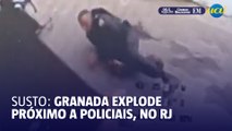 Granada explode e assusta policiais, na Taquara, no RJ