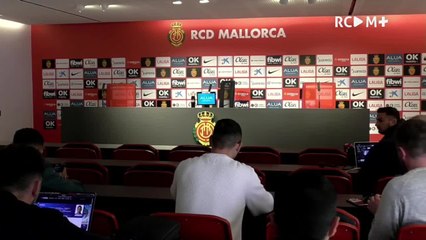 Rueda de prensa de Aguirre en la previa del Mallorca vs Granada