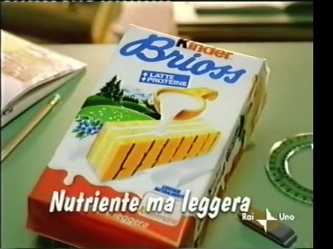 Pubblicità/Bumper anno 2002 RAI 1 - Kinder Brioss