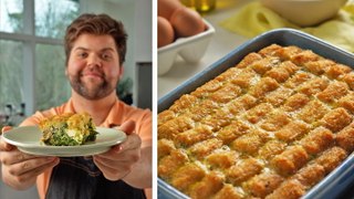 How to Make Spinach, Feta, and Artichoke Tater Tot Casserole