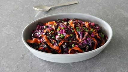 How to Make Chef John's Charred Red Cabbage & Carrot Salad