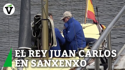 El Rey Juan Carlos sale a navegar en Sanxenxo