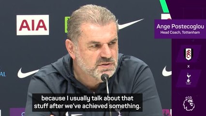 Spurs need trophies to avoid 'false dawn' - Postecoglou