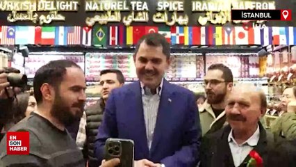 Murat Kurum Kapalıçarşı esnafını ziyaret etti