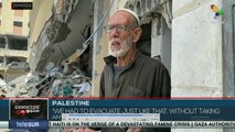 Citizens of Khan Yunis denounce the total devastation of Gaza Strip