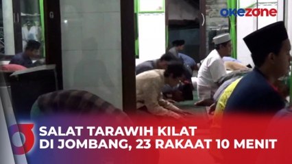 Salat Tarawih Kilat di Jombang, Selesaikan 23 Rakaat dalam 10 Menit