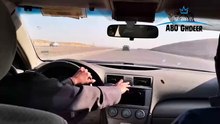 Camry drifting inside outside view