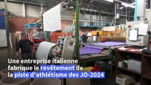 Immersion dans l'usine qui fabrique la piste d'athlétisme des JO-2024