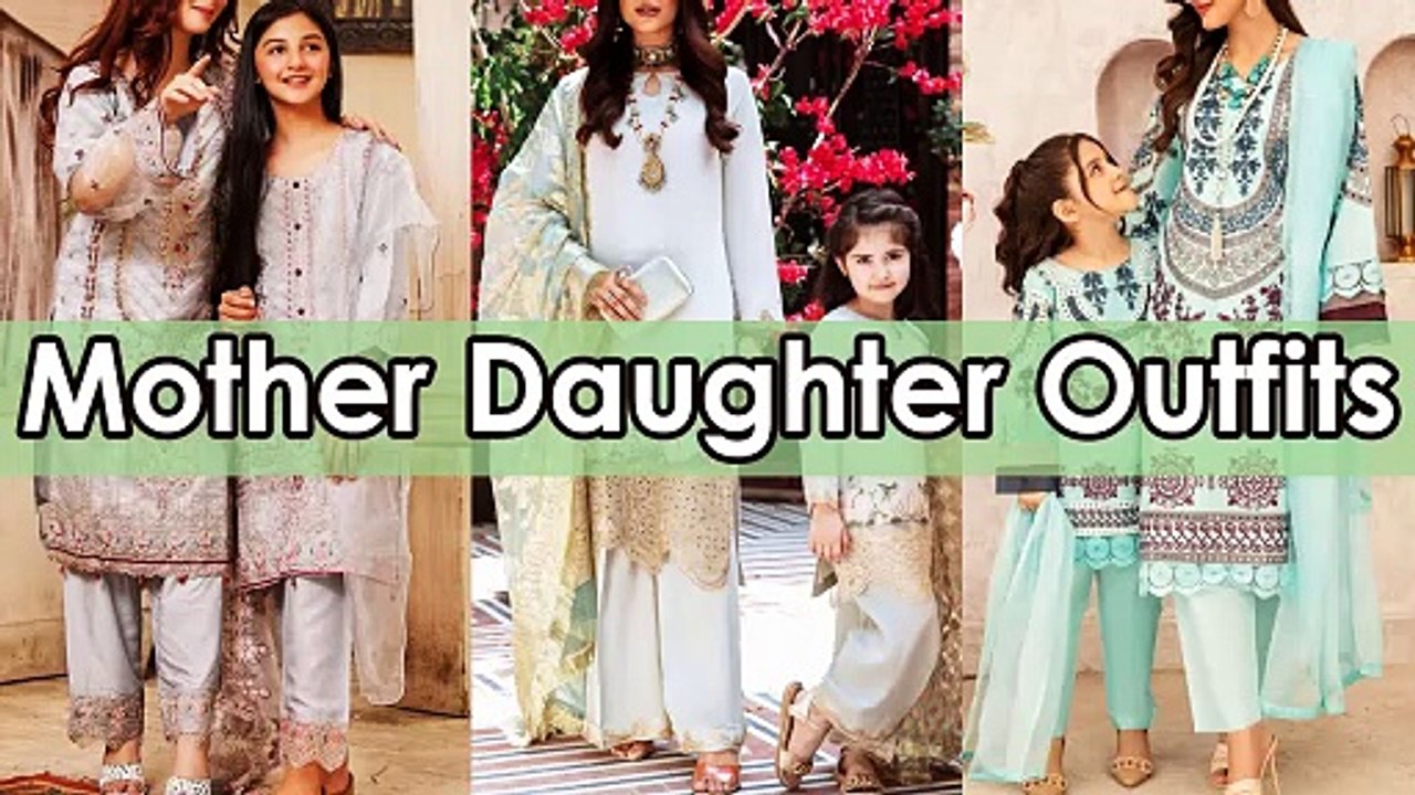 Mother and Daughter Matching Outfits for Eid 2024