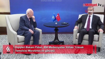 Bakan Fidan, BM Medeniyetler İttifakı Yüksek Temsilcisi ile görüştü