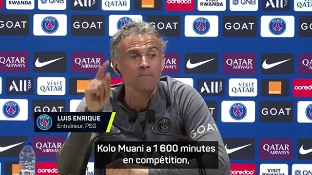 Luis Enrique : Kolo Muani donne toujours son maximum -1_2805