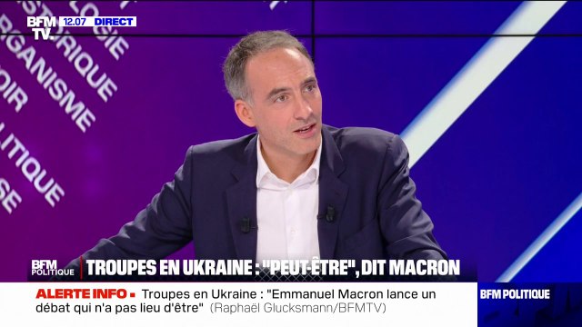 Troupes en Ukraine: Si nous faisons ce que nous devons faire aujourd'hui nous n'en aurons pas besoin affirme Raphaël Glucksmann candidat PS-Place Publique aux élections européennes