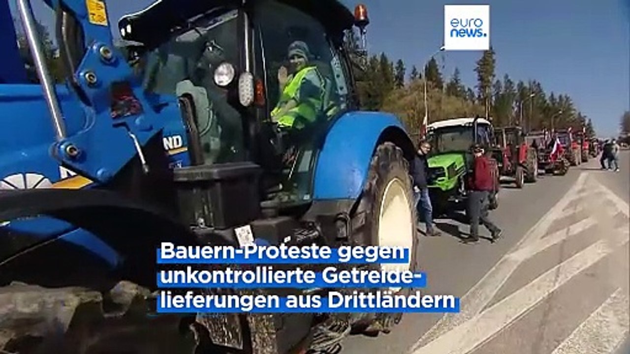 'Wir wissen, was zu tun ist': Polnische Bauern protestieren an Grenze zur Slowakei