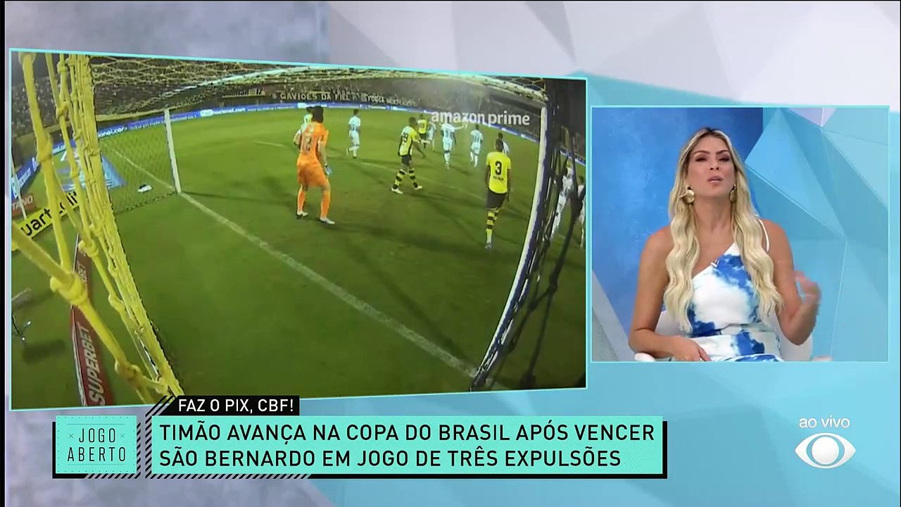 Renata Fan e Denílson analisam os lances polêmicos do São Bernardo x Corinthians