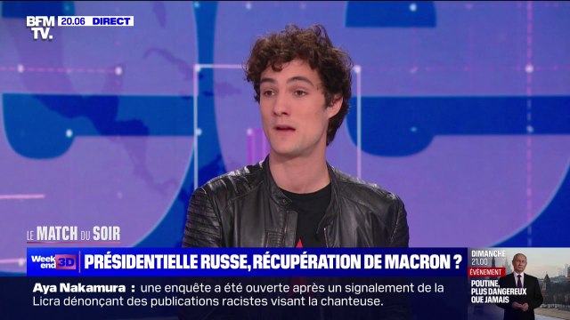 LE MATCH DU SOIR - Pablo Pillaud-Vivien: Le débat est légitime. Il ne faut pas caricaturer en disant que Macron est un va-t'en guerre et que la gauche est munichoise