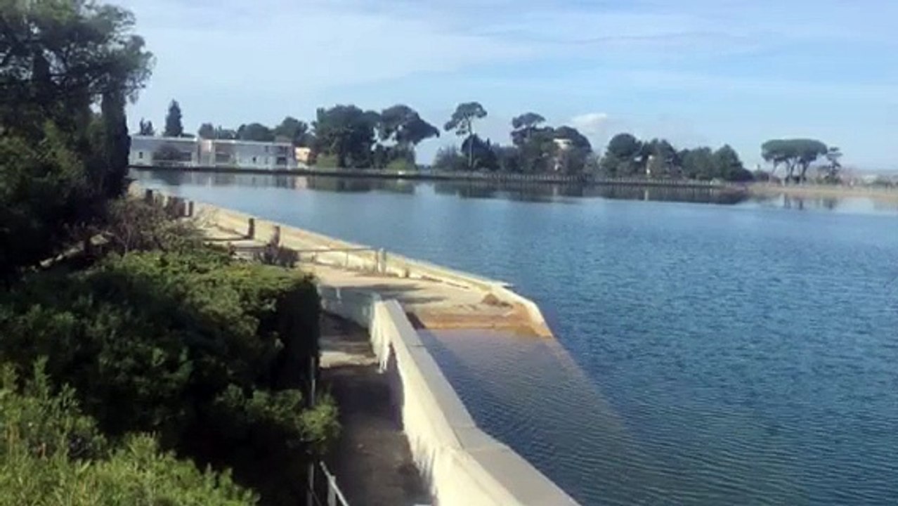 Bassin de stockage de l'usine d'eau potable de SainteMarthe Vidéo