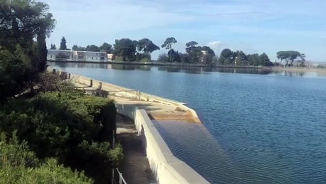 Bassin de stockage de l'usine d'eau potable de Sainte-Marthe