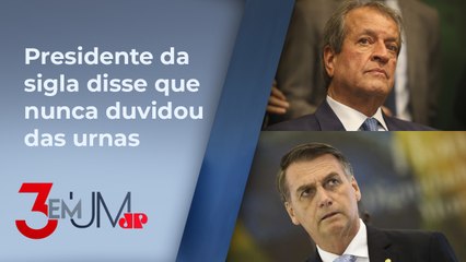 Costa Neto diz que PL questionou eleições por pressão de Bolsonaro