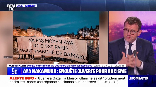 Banderole visant Aya Nakamura: Cette publication elle est absolument ignoble dénonce Olivier Klein