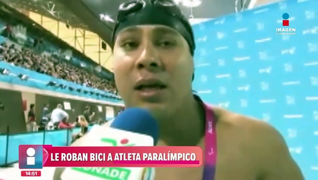 Atleta paralímpico sufrió el robo de su bicicleta | Imagen Noticias GDL con Fabiola Anaya