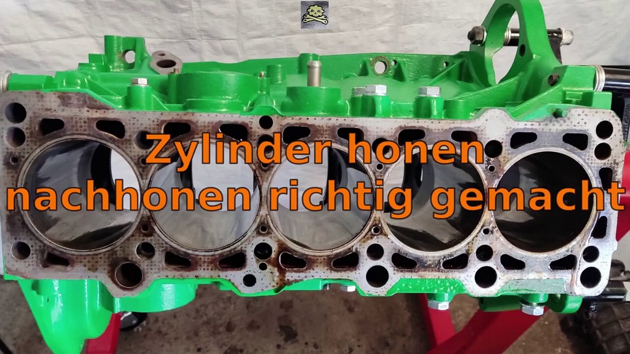 Zylinder honen nachhonen .. Motor überholen Teil 2