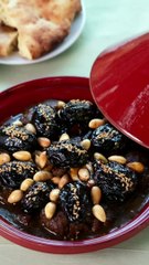 طاجين مغربي لحم بالبرقوق