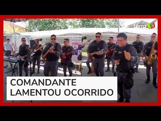 Banda da PM-MT tem apresentações suspensas após cantar música explícita em escola