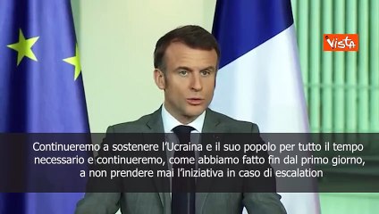 Ucraina, Macron: Da noi mai nessuna iniziativa per escalation