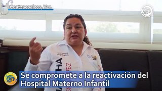 Martha Fernández se compromete a la reactivación del Hospital Materno Infantil de Coatzacoalcos